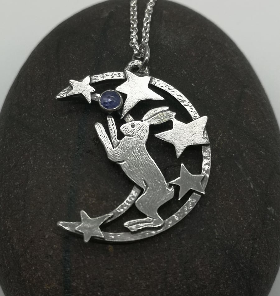 Star Maker Pendant with Tanzanite