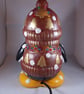 Ceramic Christmas Xmas Penguin Figurine Table Lamp Light Ornament Decoration. - Image 3