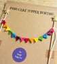 Felt Rainbow Cake Topper Bunting with Mini Equilateral Triangle Flags - Image 9