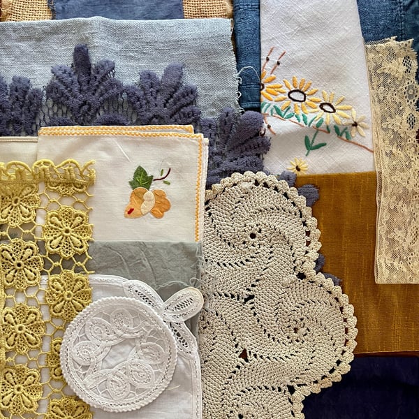 No.1 Vintage and plant-dyed fabric inspiration bundle 