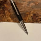 Handmade Ballpoint Pen in Ancient Bog Oak Wood 
