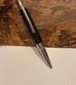 Handmade Ballpoint Pen in Ancient Bog Oak Wood 