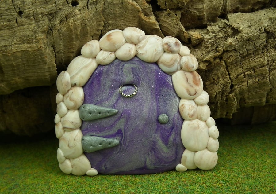 Sale Small Gnome Portal clearance price OOAK Sculpt Fairy Door