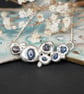 Sterling Silver and Raw Sapphire Necklace