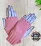 Fingerless Gloves – Pink Wrist Warmers – Hand knitted Ladies Gloves