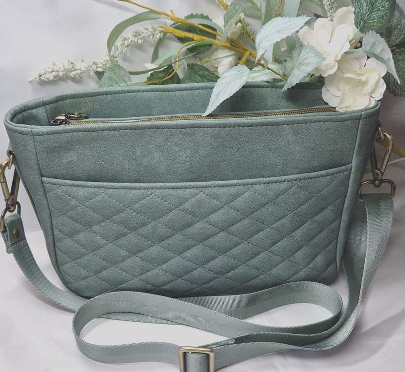 Faux Leather Crossbody Bag