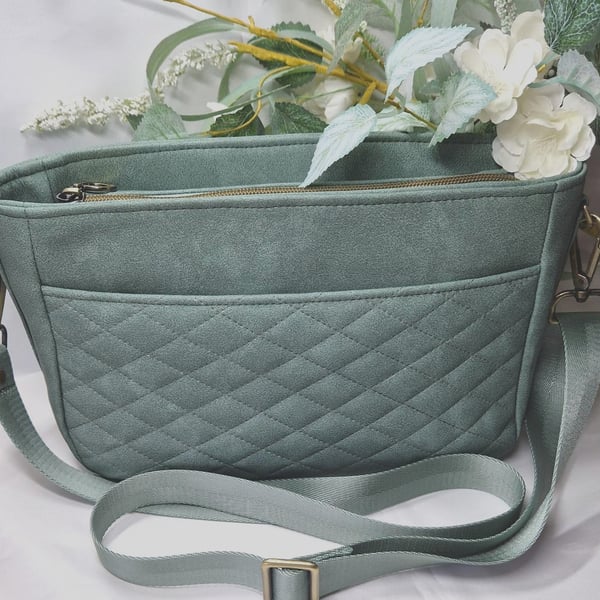 Faux Leather Crossbody Bag