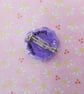 PURPLE POPPY BROOCH Animal Memorial Pin War Amimals Remembrance Pin HAND PAINTED - Image 5