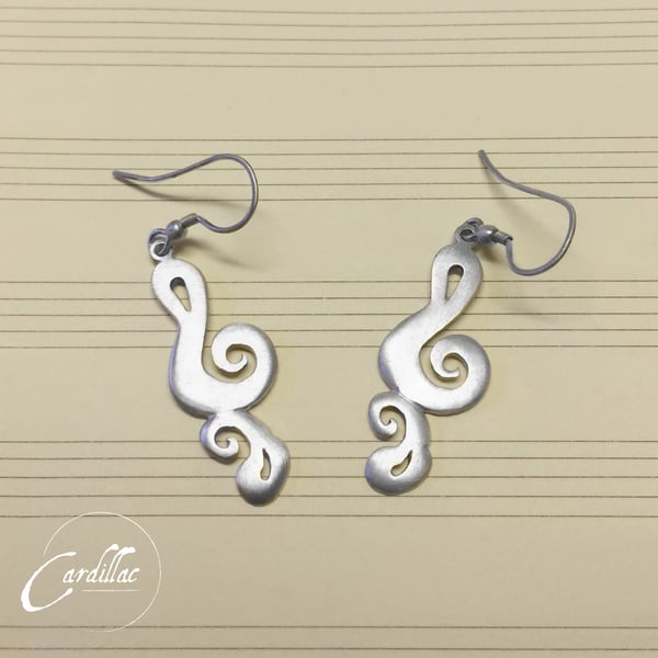 Treble Clef Earrings