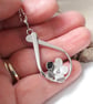 Flower in a raindrop necklace Sterling Silver - Image 1