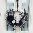 Halloween wreath for front door, ghost wreath, skull wreath, pumpkin wreath, aut