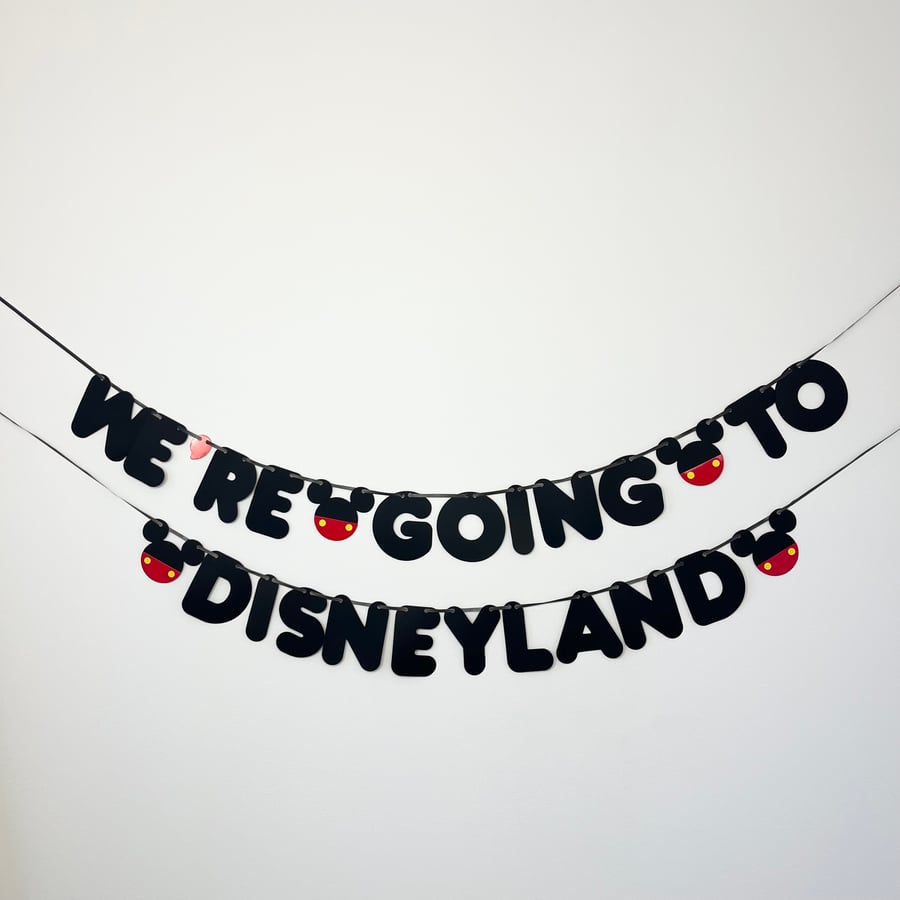 Disney Theme Surprise Holiday Christmas Gift Banner Party Bunting
