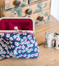 Coin purse made with Liberty Lawn in the print: 'Ffion', in blue or yellow - Image 5