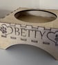 Wooden Raised Dog Bowl Stand – Engraved Pet Feeder with Custom Name - Image 3