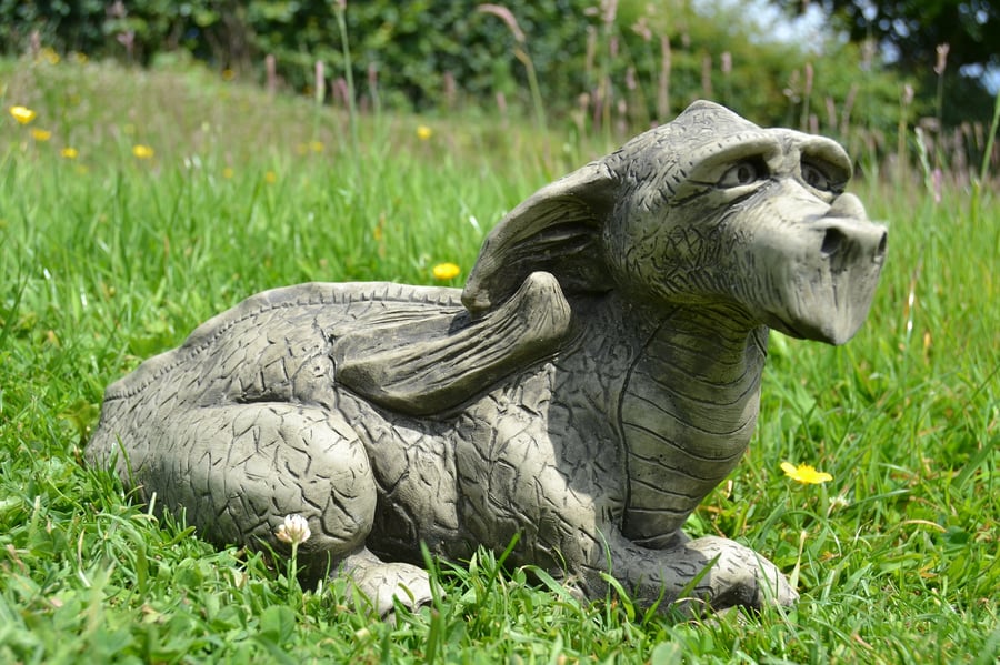 Louie The Dragon Stone Garden Ornament