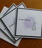 Pack of 3 Christmas Cards - Gnomes with Tree Lights - Image 8