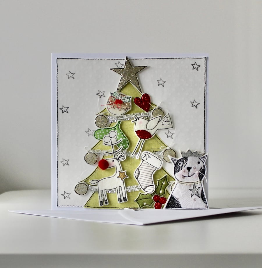 Special Order for Tillycat01 - Personalised Handmade Blank Christmas Card