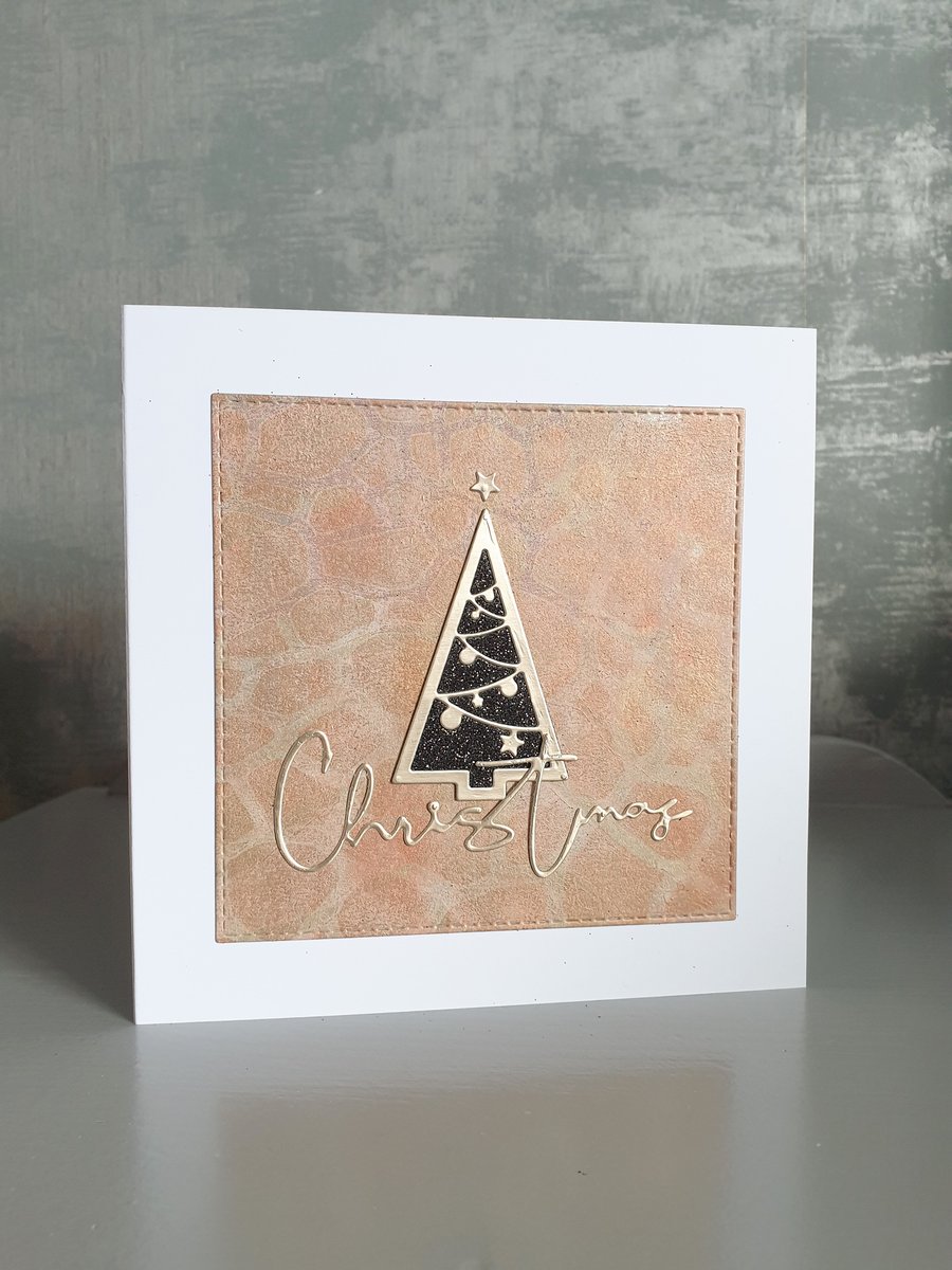 Gold Christmas Tree Card