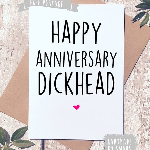 Anniversary card, Love card, rude anniversary card, boyfriend card, girlfriend c