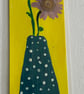 Handmade bookmark. Double sided, original artwork .floral design  - Image 2