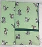 Straight and circular knitting needle case with cats print, heavy weight storage - Image 5
