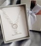 Silver T Bar Charm Necklace