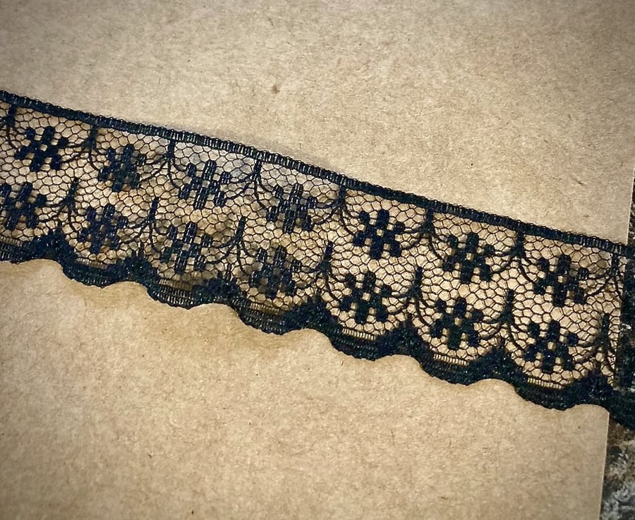 Blace Lace Trim - 25mm 5m