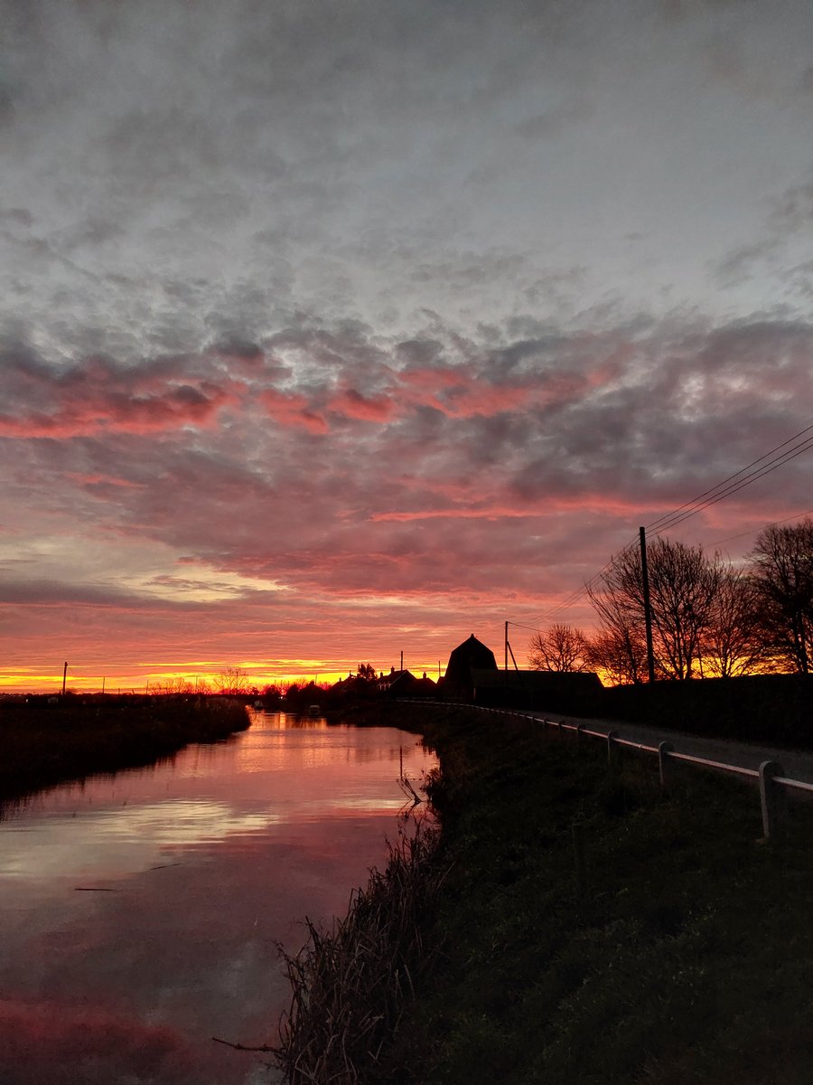 A4 Print Sunrise In Norfolk Fens March 2026