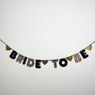 Bride To Be Hen Party Banner Leopard Print Bunting