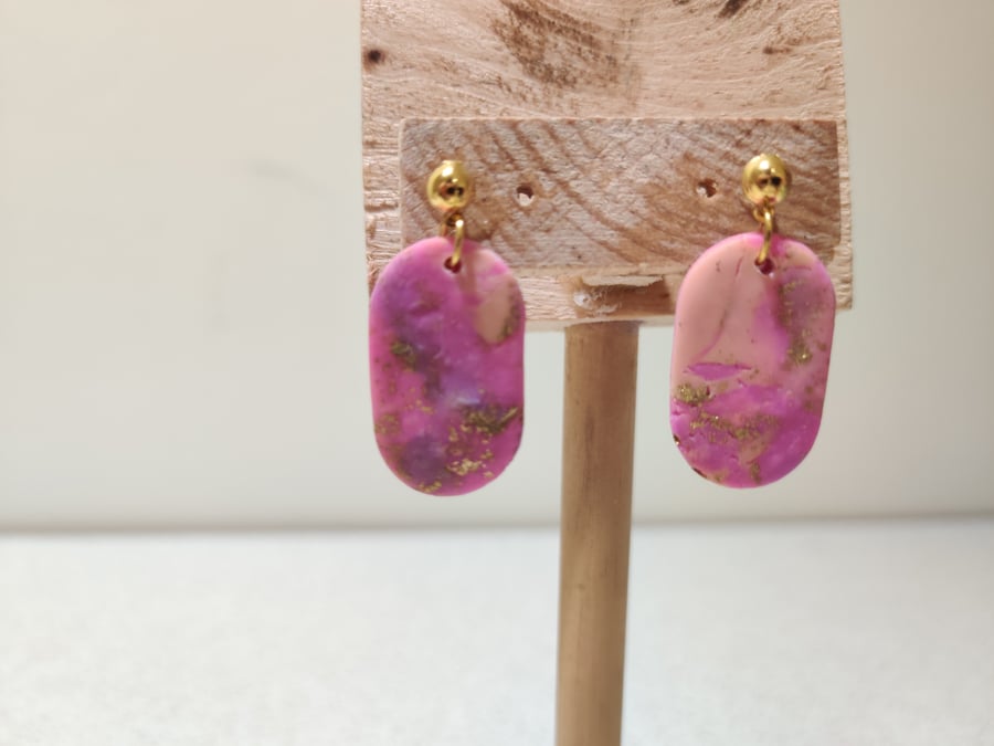 Mermaid vibe pebble earrings 