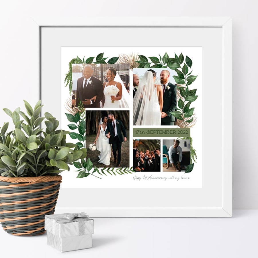 Botanical - Personalised Collage Photo Print