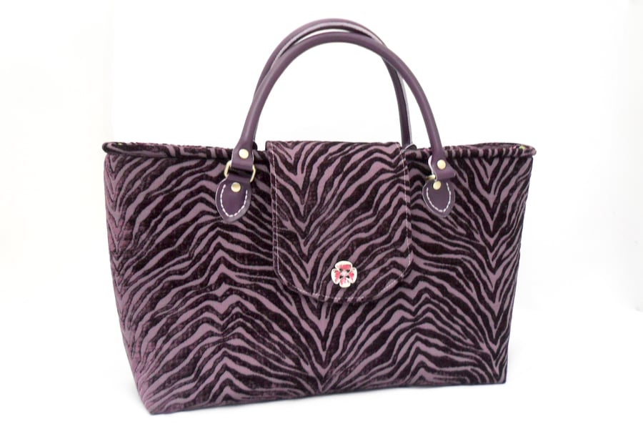 Purple handbag