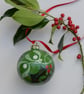 Holly and Mistletoe Bauble - Image 3