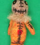 Needle Felted Gothic Ghost, Scarecrow & Voodoo Keychain Bag Charm - Image 8