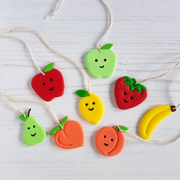 Happy Fruit decoration OR Magnet OR brooch, choose your style