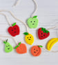Happy Fruit decoration OR Magnet OR brooch, choose your style - Image 1