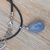 Aquamarine cord necklace