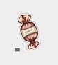 Funny Vinyl Sticker For Adults - Choco Sweet In Wrapper