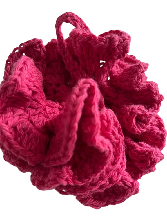 Crochet Loofah (Rose-Red)