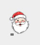 Funny Christmas Gift Tags For Adults, 6pk - Cute Santa Face
