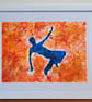 RJ at the Twisted Wheel – Original Abstract Figurative Acrylic Painting
