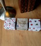 A set of three handmade, raised lid, Christmas gift boxes - Set A