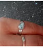Larimar Ring offset design size M , Hallmarked Ring - Image 2