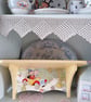 Wooden Wall Storage Shelf Made Using Vintage Noddy Design Retro Laura Ashley Pai - Image 5