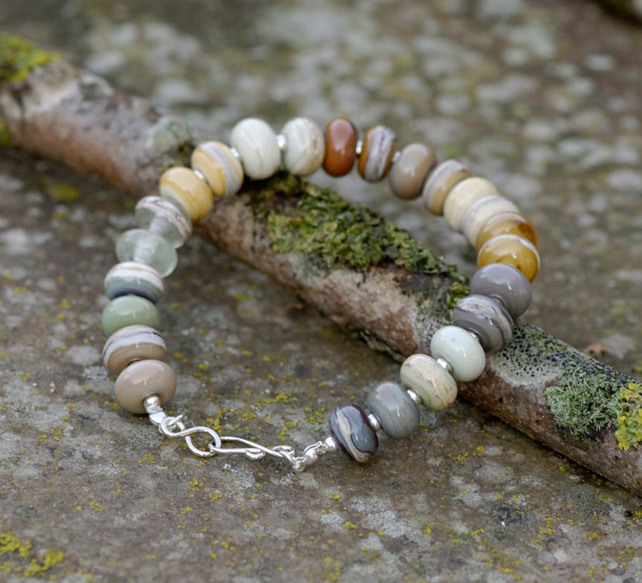 Handmade Lampwork Glass Bracelet