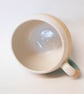 Mug Huggable Turquoise Blue Stoneware Ceramic. - Image 5