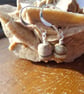 Sterling Silver Picture Jasper Barrel Earrings - Image 1