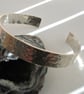 Sterling Silver Hammered Bangle - Image 2