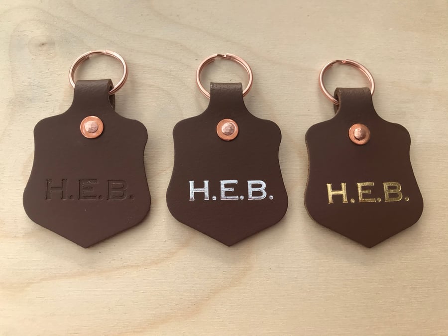 "The Wardown" Brown Leather Key Fob