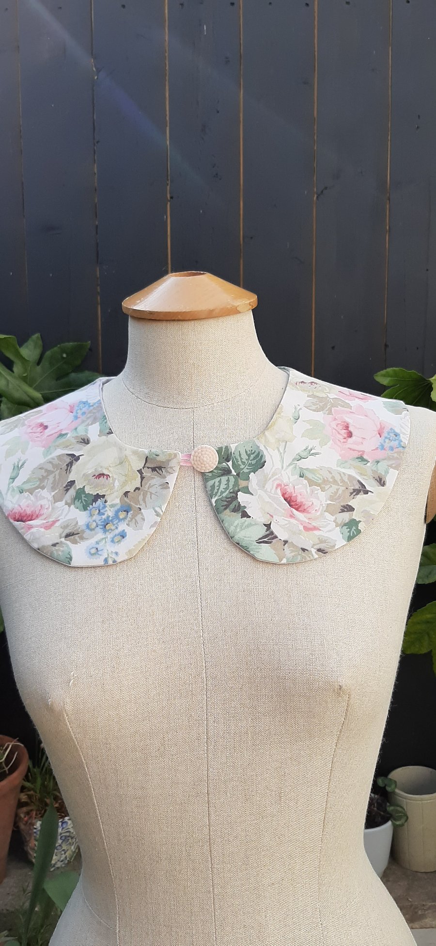 Rose fabric ladys collar